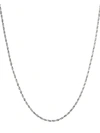 SAKS FIFTH AVENUE ROPE CHAIN 14K WHITE GOLD NECKLACE,0400013054362