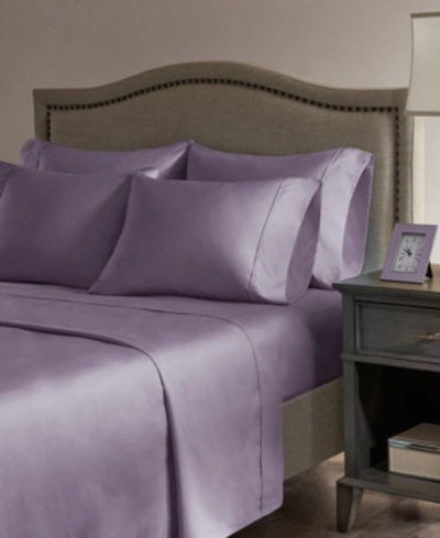 Madison Park 800 Thread Count Cotton Blend Sateen 6-pc. Sheet Set, Queen In Purple