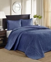 Madison Park Quebec Quilted 3-pc. Bedspread Set, Queen In Navy