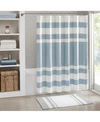 MADISON PARK SPA WAFFLE 3M-SCOTCHGARD SHOWER CURTAIN, 72" X 72"