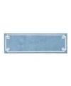 Madison Park Evan Tufted Cotton Bath Rug, 24" X 72" In Blue