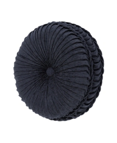 J QUEEN NEW YORK LUCIANA TUFTED DECORATIVE PILLOW, 15" ROUND