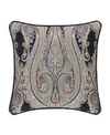 J Queen New York Luciana Decorative Pillow, 20" X 20" In Indigo