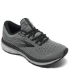 Brooks Men's Ghost 13 Running Sneakers From Finish Line In Primer Gray, Peacoat