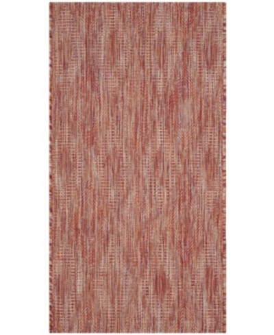 Safavieh Courtyard Cy8522 Red 2'7" X 5' Outdoor Area Rug