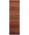 Bb Rugs Bayside Tem-01 Ivory, Navy 3'6" X 5'6" Area Rug In Rust