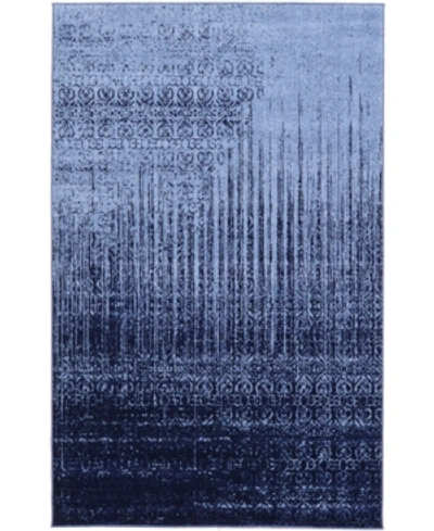 Bridgeport Home Lyon Lyo2 5' X 8' Area Rug In Blue
