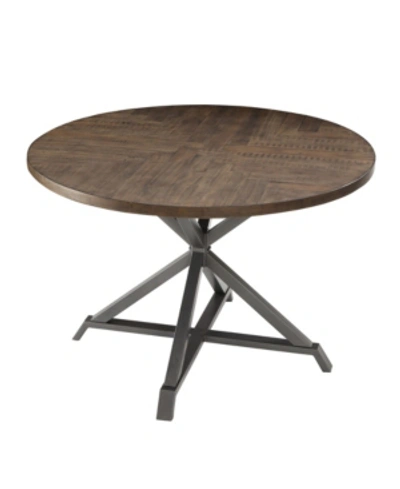Furniture Pisa Round Dining Table In Brown