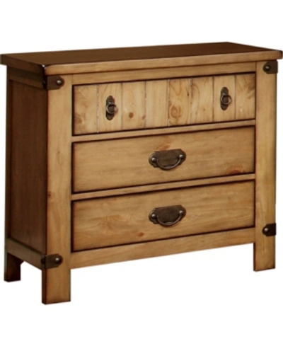 Furniture Of America Sesco 3-drawer Nightstand In Purple
