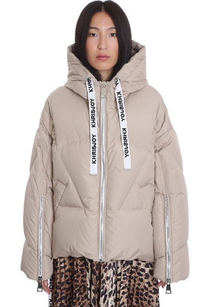 Khrisjoy Puffer Clothing In Beige Polyester