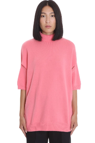 Givenchy Oversized Cashmere T-shirt In Pink In Rose-pink