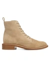 Vince Cabria Suede Combat Boots In Sand