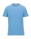 Drumohr T-shirts In Pastel Blue