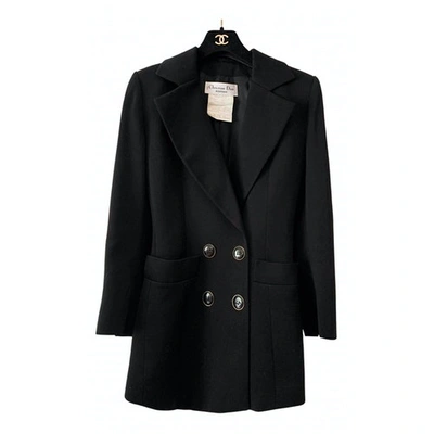Pre-owned Dior Black Wool Coat