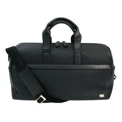 Pre-owned Alfred Dunhill Black Leather Bag