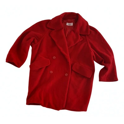 Pre-owned Dior Red Wool Coat