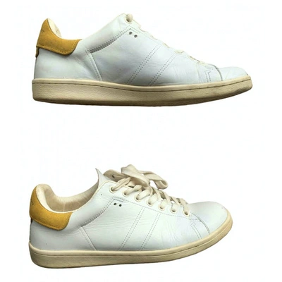 Pre-owned Isabel Marant Étoile White Leather Trainers