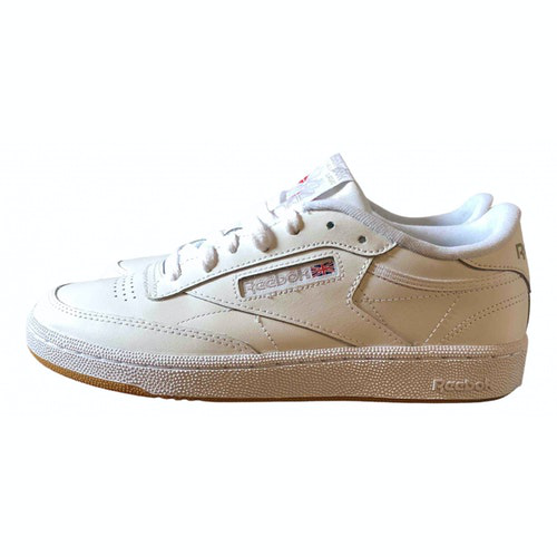 Pre-Owned Reebok Club C 85 White Leather Trainers | ModeSens