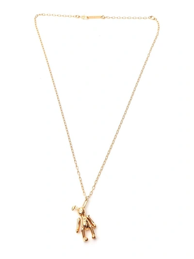 Ambush Bunny Pendant Necklace In Gold
