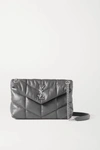 SAINT LAURENT LOULOU PUFFER SMALL QUILTED LEATHER SHOULDER BAG