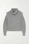ISABEL MARANT POPPY RIBBED CASHMERE AND WOOL-BLEND TURTLENECK SWEATER