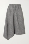 COMME DES GARÇONS COMME DES GARÇONS ASYMMETRIC HOUNDSTOOTH WOOL-BLEND SKIRT