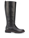 BALLY KNEE HIGH LEATHER RIDING BOOTS