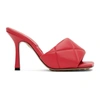 Bottega Veneta Rubber Lido Debossed Leather Mules In Fuchsia