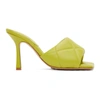 Bottega Veneta 90mm Lido Leather Slide Sandals In Kiwi