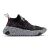 NIKE BLACK & PINK ISPA OVERREACT FLYKNIT SNEAKERS