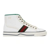 GUCCI WHITE 'GUCCI TENNIS 1977' HIGH-TOP SNEAKERS