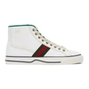 GUCCI WHITE 'GUCCI TENNIS 1977' HIGH-TOP SNEAKERS