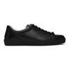 Gucci Ace Gg Embossed Sneakers In Black