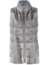 LISKA CASHMERE ZIPPED VEST,9992700811158902