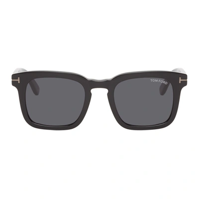 Tom Ford Black Dax Sunglasses In 01a Shnyblk