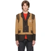 JUNYA WATANABE TAN CARHARTT EDITION PATCHWORK BLAZER