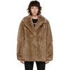 YVES SALOMON YVES SALOMON BROWN FUR JACKET