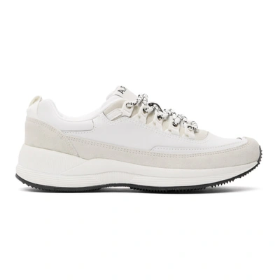 Apc White Jay Sneakers In Aab Blanc