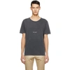 SAINT LAURENT GREY RIVE GAUCHE T-SHIRT