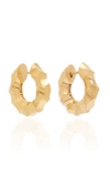 ALL BLUES WOMEN'S ALMOST EARRINGS THICK CARVED VERMEIL,816826
