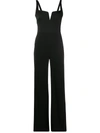 Galvan Signature Corset Jumpsuit In Black