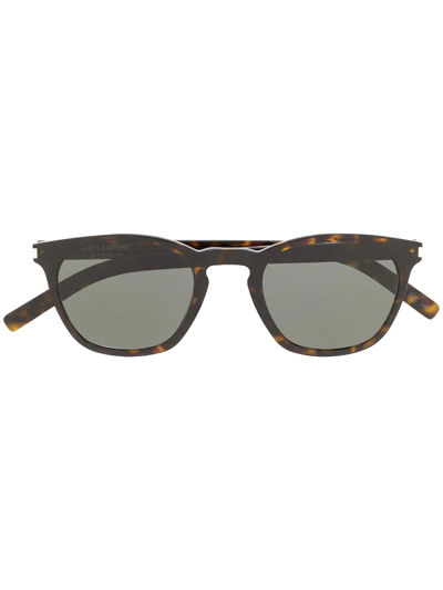 Saint Laurent Square-frame Sunglasses In Black