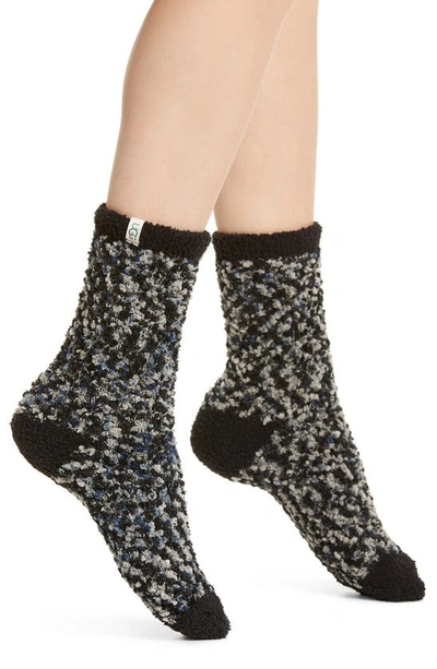 Ugg Cozy Chenille Sock In Black And Gray