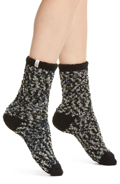 Ugg Cozy Chenille Sock In Black And Gray In Grey