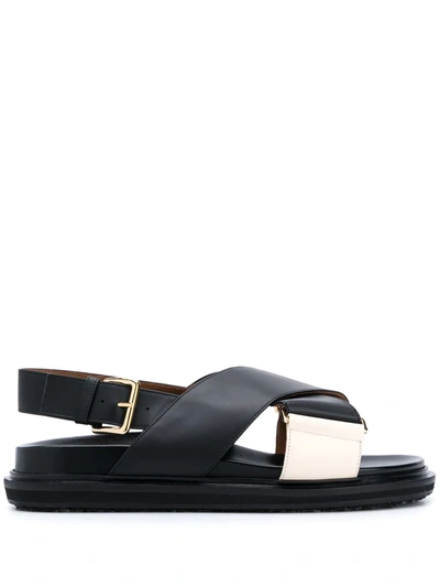 MARNI FUSSBET CRISS-CROSS SANDALS