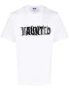 Msgm Haunted Crew-neck T-shirt In White