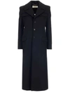 SAINT LAURENT SAINT LAURENT WOMEN'S BLACK COAT,632885Y177W1000 40