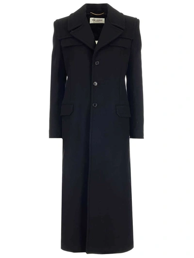 Saint Laurent Women's Black Coat