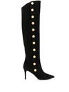 L'AUTRE CHOSE STUDDED KNEE-HIGH LEATHER BOOTS