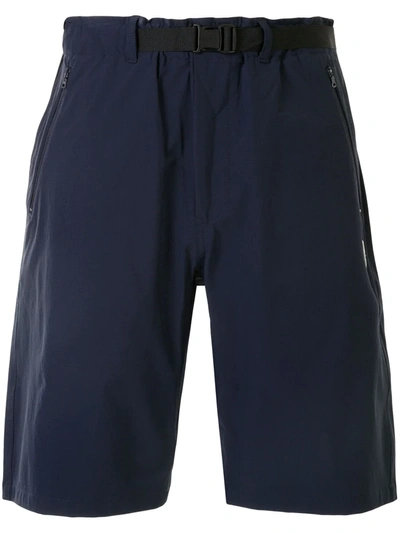 A Bathing Ape Logo Patch Knee-length Shorts In Blue